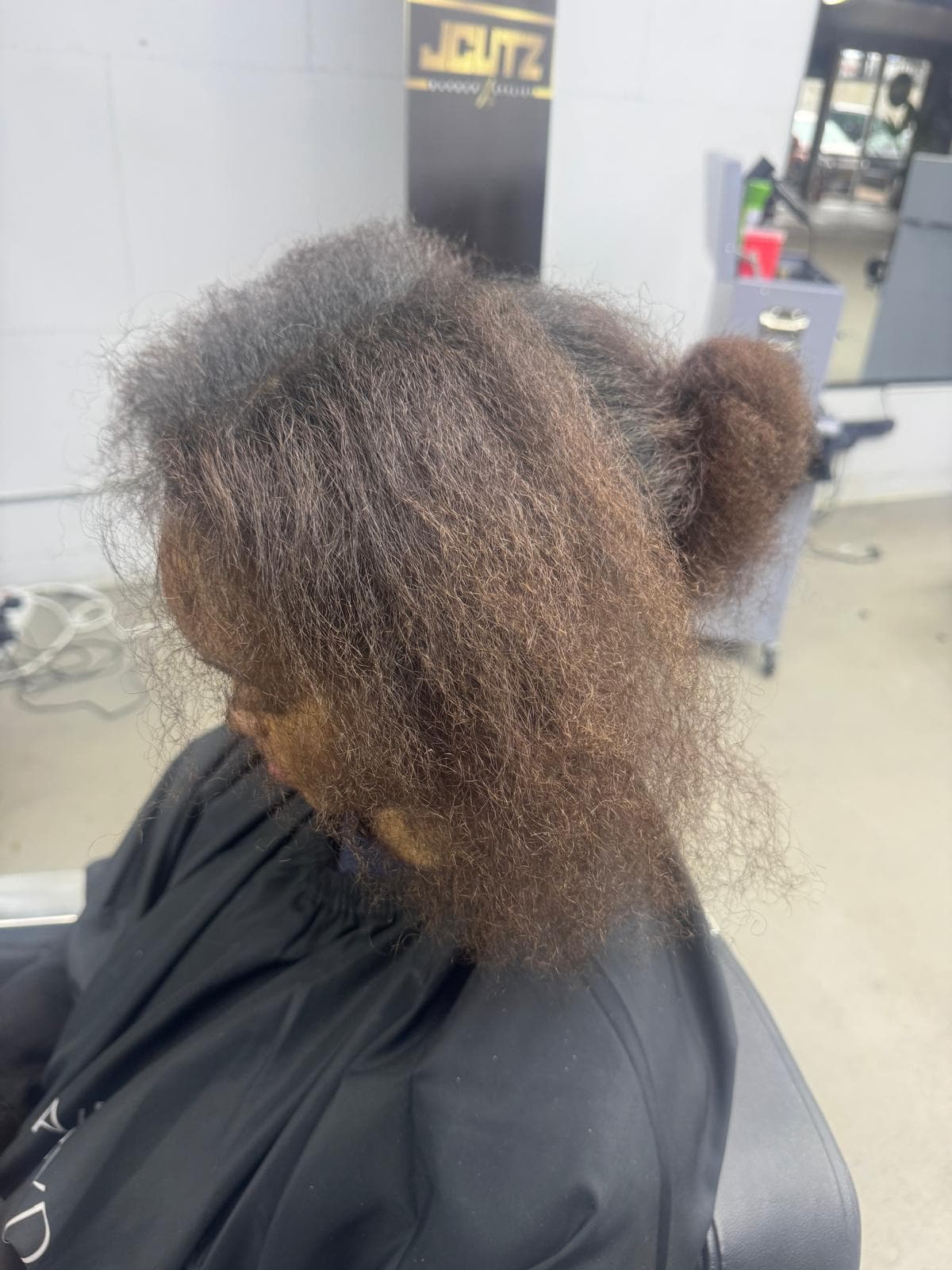 Avant coiffure